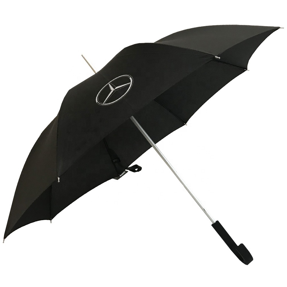 Black with logo printed advertising and best gift car umbrella for Benz umbrella