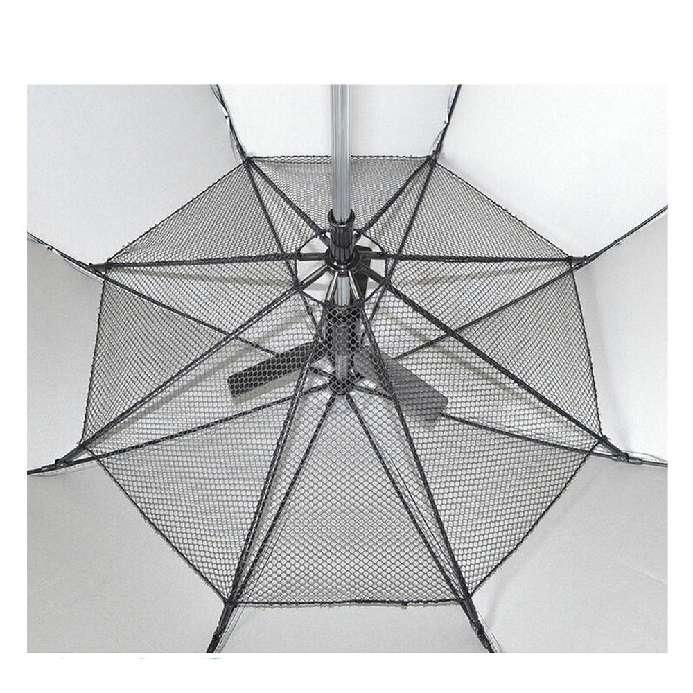 Cooling Umbrella with Fan and Rechargeable Powerbank UV Protection Fan Umbrella