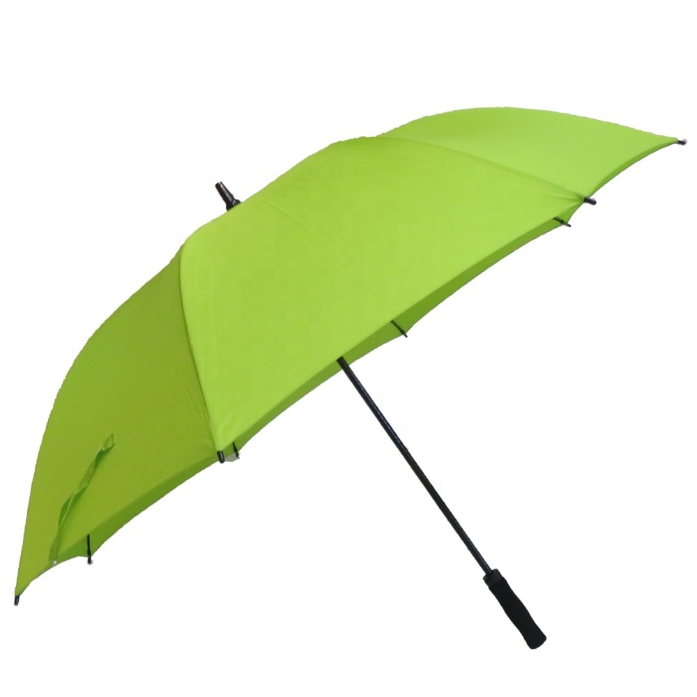 30 inch fruit green fiberglass frame golf size strong windproof big sport umbrella