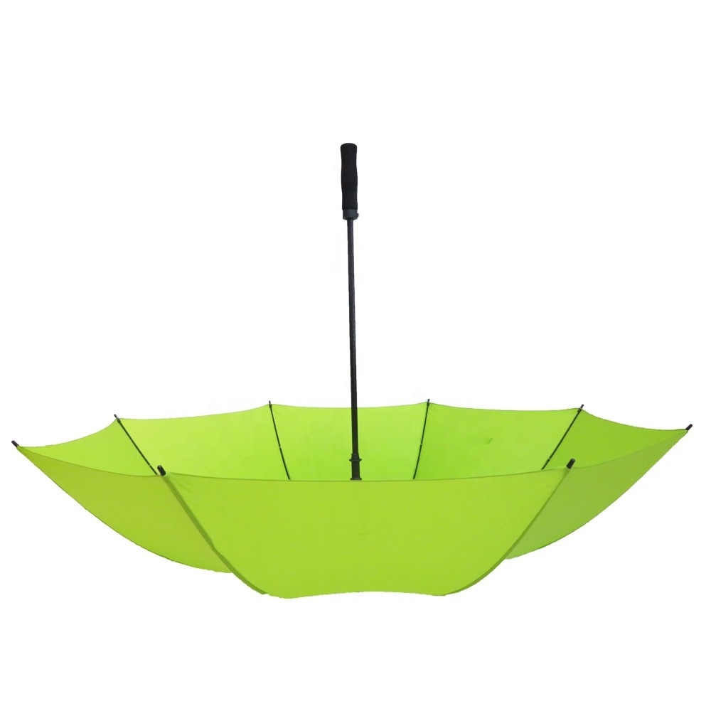 30 inch fruit green fiberglass frame golf size strong windproof big sport umbrella