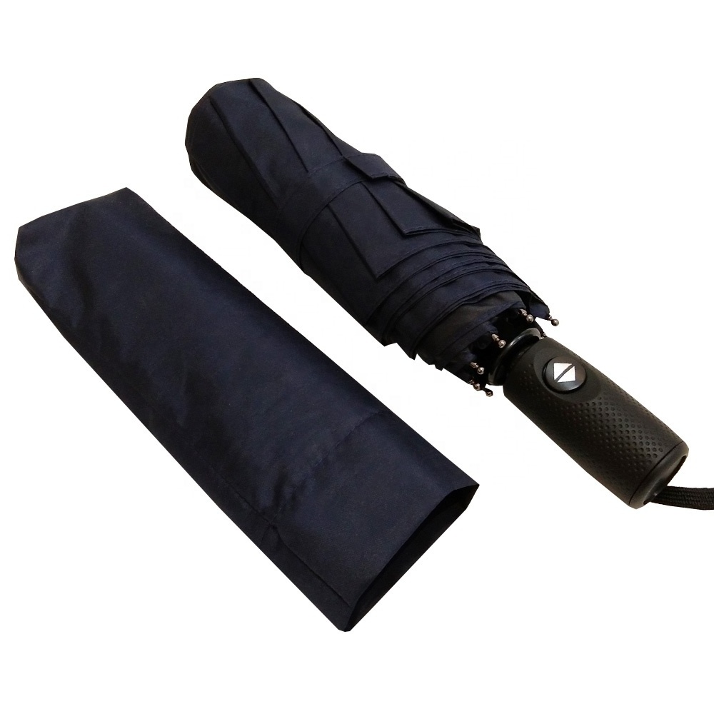 Rpet Fabric Recycle Renewable  Full Automatic 3 Folding RPET Umbrella