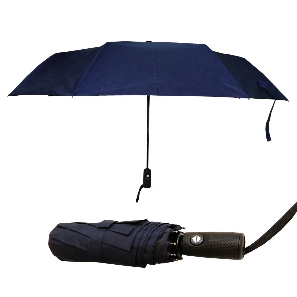 Rpet Fabric Recycle Renewable  Full Automatic 3 Folding RPET Umbrella