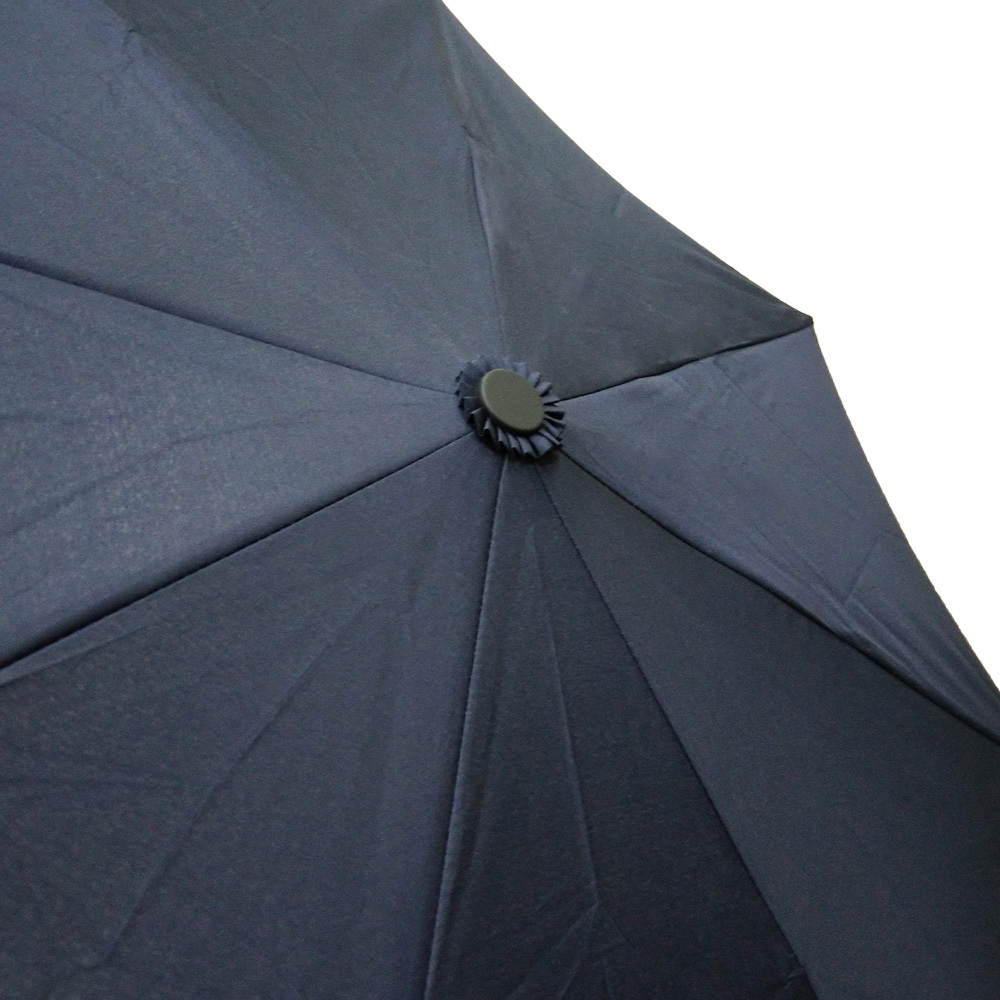 Fully Automatic 3 Fold Promotional Foldable Black Mini Umbrella for Purse