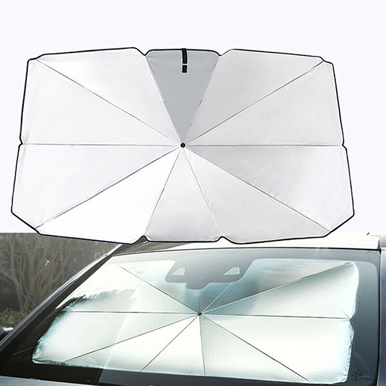 Summer Promotion Foldable Block Heat Uv Car Sun Shade Umbrella