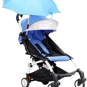 Enlarge Size Custom Baby Stroller Umbrella Parasol 190T Polyester Black Uv Coating Inside Uv Protection,polyester for Children