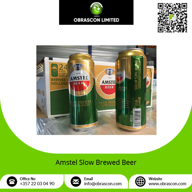 Supplier of Superior Quality Alcoholic Beverage Light Color Slow Brewed 5% Alcohol Beer at Genuine Market Price