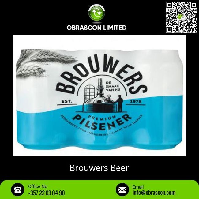 Worldwide Selling Light Color 5% Alcohol Brouwers Beer Excellent Quality Alcoholic Beverages at Good Price