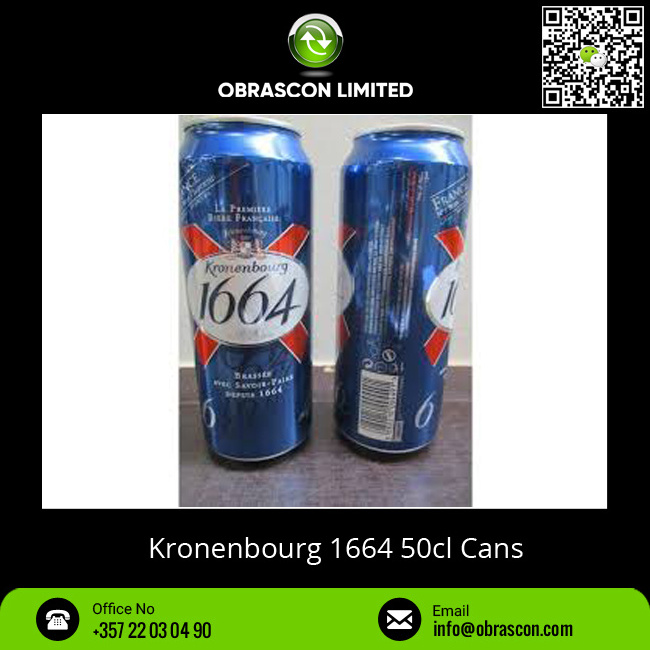 Top Selling 5% Alcohol Kronenbourg 1664 50cl Cans Beer