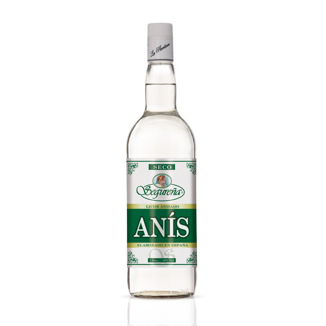 White Color Segurena Dry Anisette Liqueur with 50% Alcohol