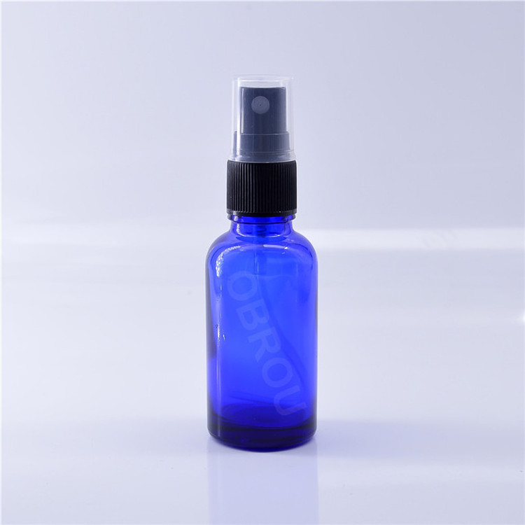 30ml 50ml 100ml Amber Perfume Spray Bottle 1oz Clear Blue Brown Glass Bottle with Press Pump Spray Wholesale