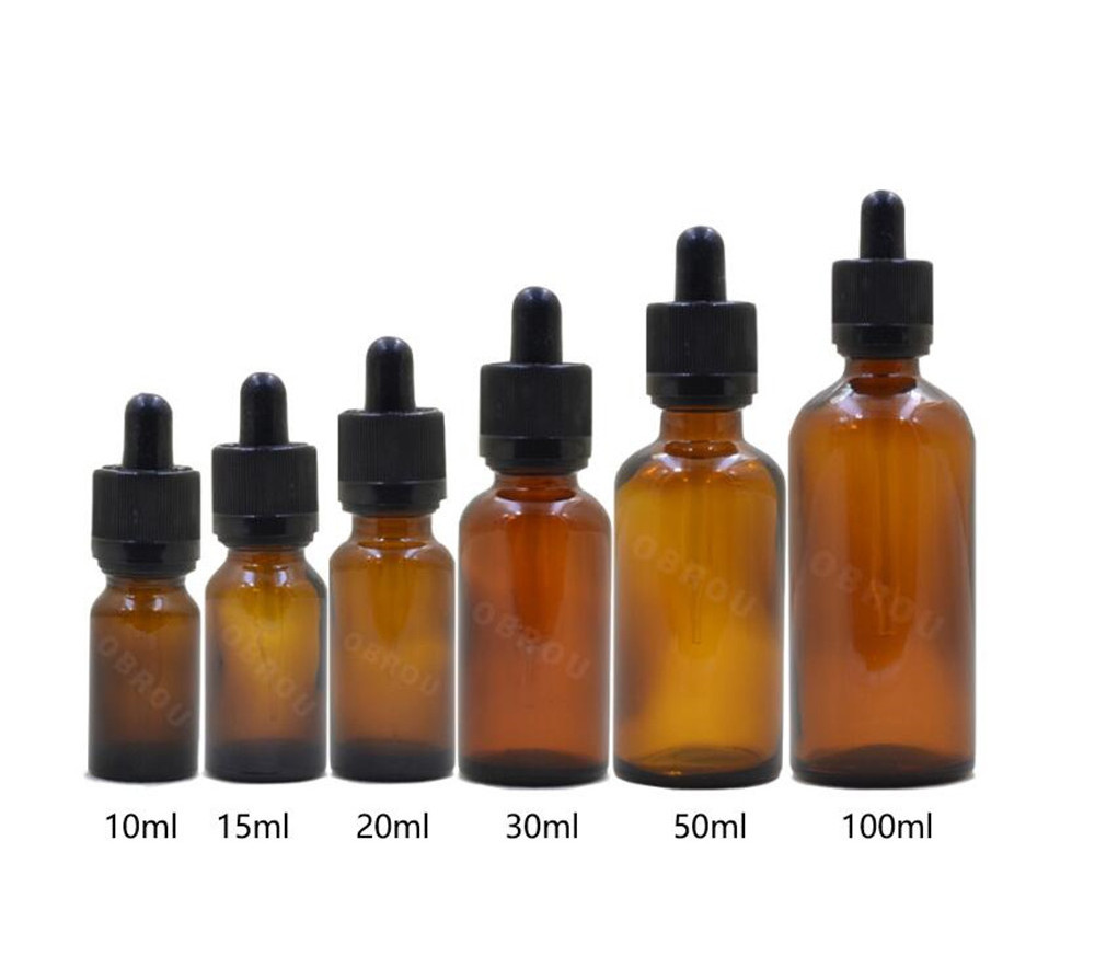 Amber blue white black frosted empty cosmetic perfume bottles 30ml 50ml 100ml 10 ml sizes aroma oil perfume bottle