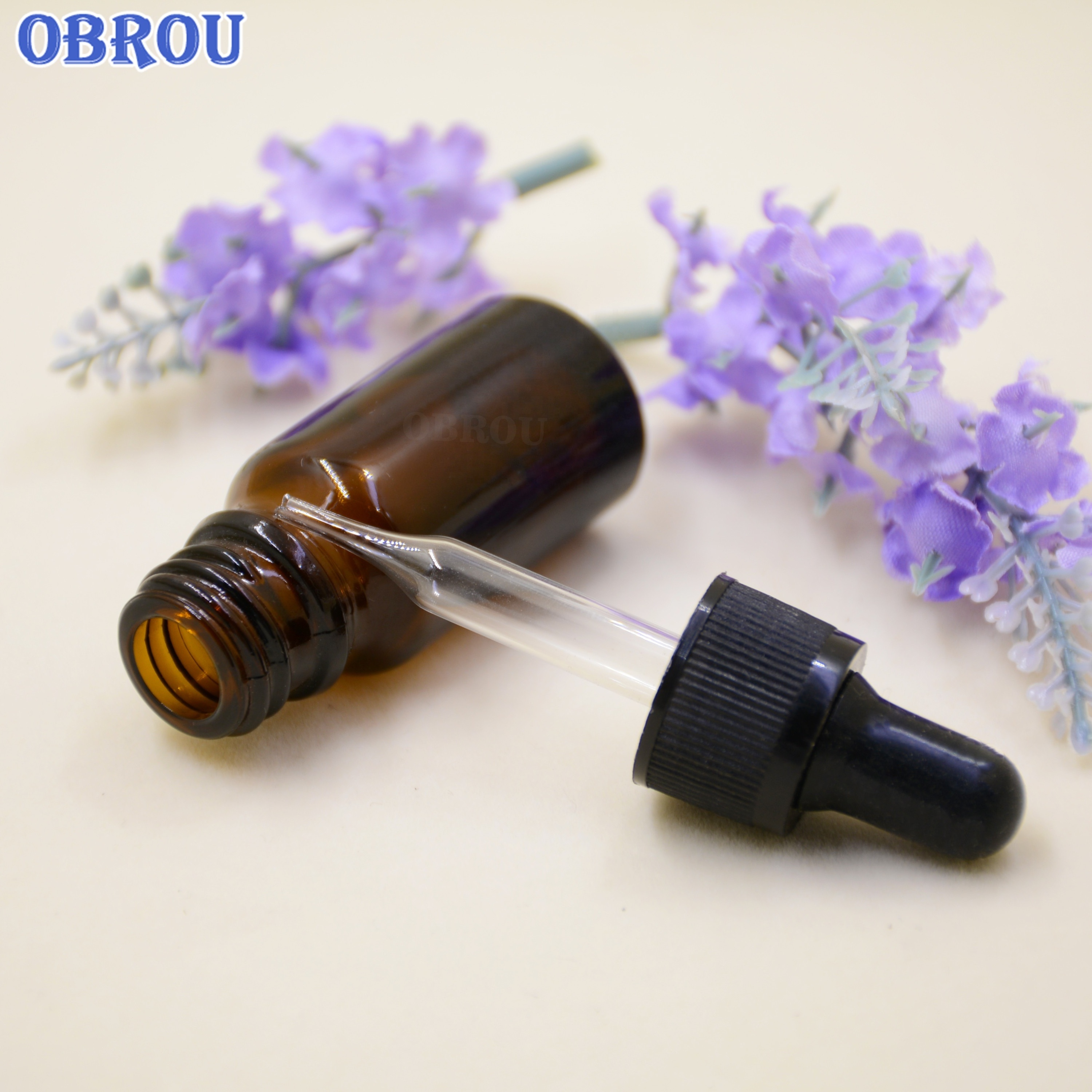 30ml essential oil bottle 15ml amber glass dropper bottle 10ml matte clear glass bottle with dropper for perfume