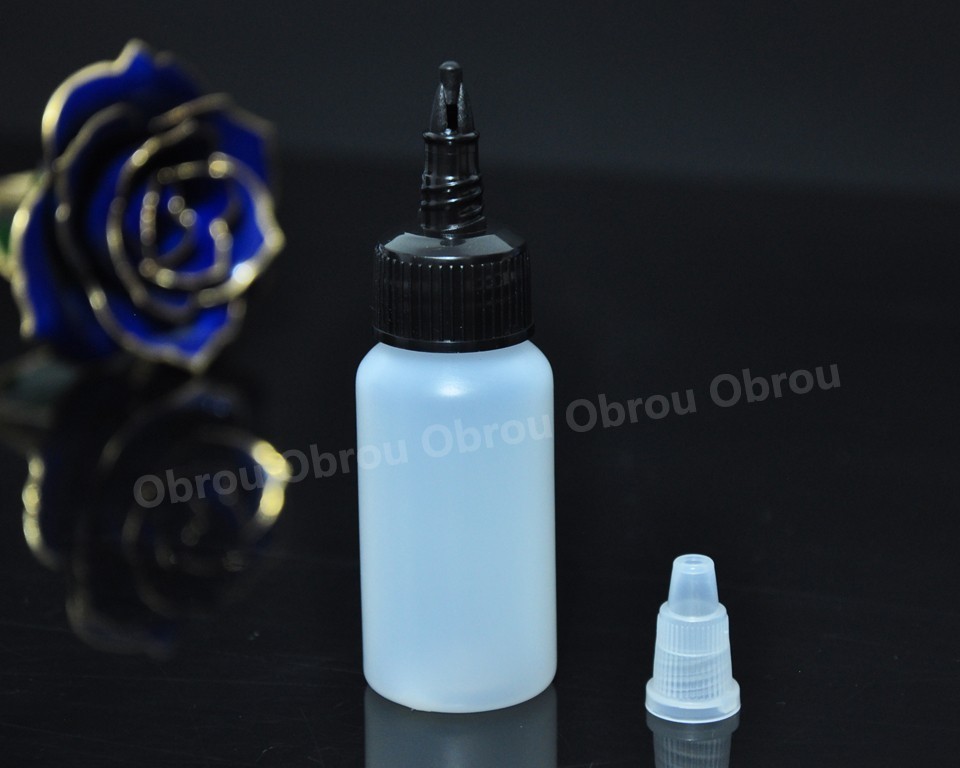 1oz 2oz 3oz 4oz 8oz16oz 32oz LDPE  twin neck twist screw lid pharmaceutical plastic squeeze mixture glue bottle