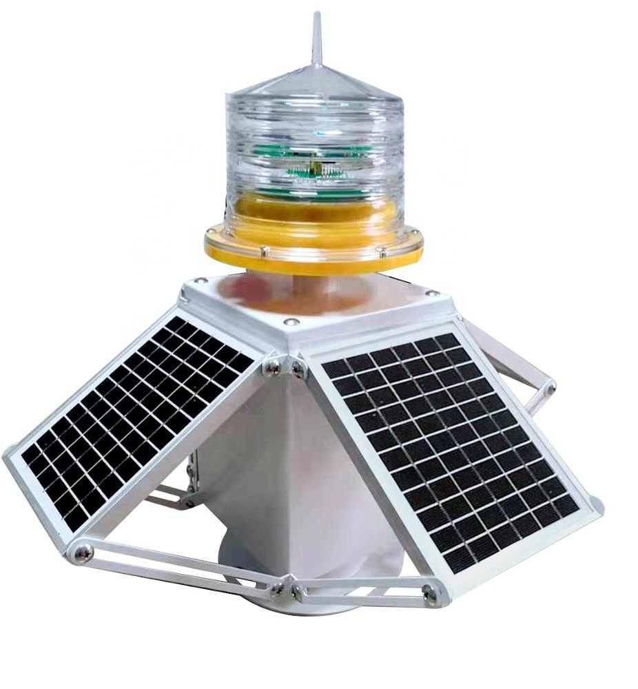 4 Groups Solar Panel rechargeable 12volt solar buoy light marine lantern marine signal light