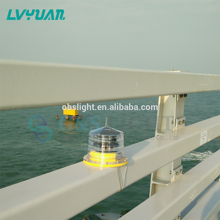 Solar LED Aviation Obstacle Light / Aircraft Flashing Warning light /Tower Obstruction Light