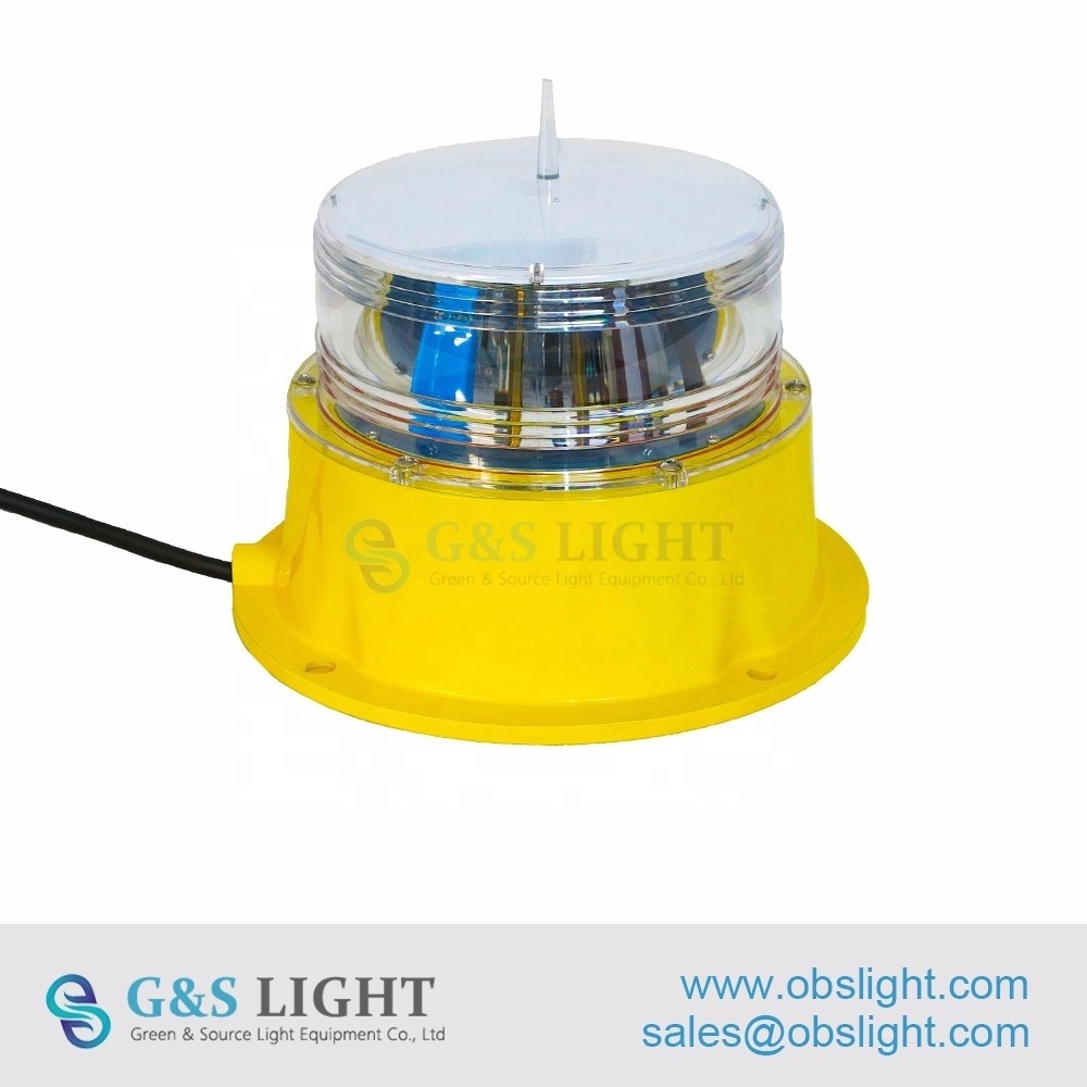 GS-MI-E medium intensity type B AWL aircraft warning light, external powered aviation obstruction light