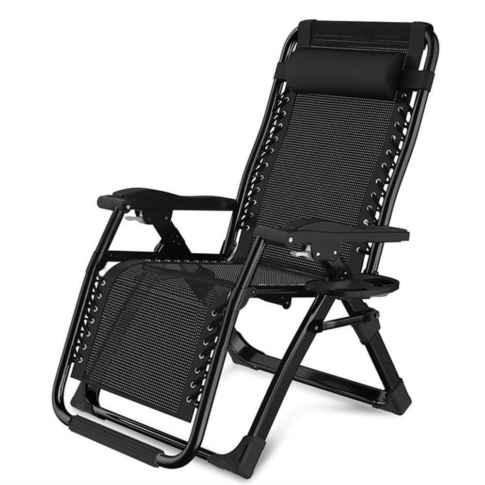 2023 Outdoor folding recliner chair sun lounge chairs portable beach chaise lounge chair