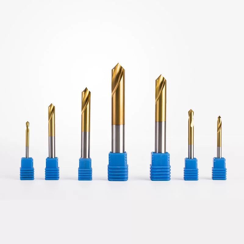 hrc45 hrc55 hrc65 4 flute carbide tool manufacturer processing stainless steel 45 degree chamfer endmill