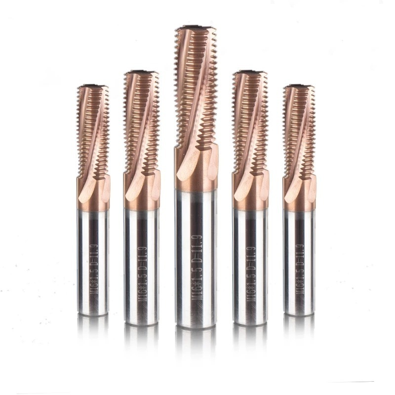 wholesale price cnc cutting tool 45hrc 55hrc 60hrc 2 flute 3 flute 4 flute  square tungsten solid carbide end mill thread