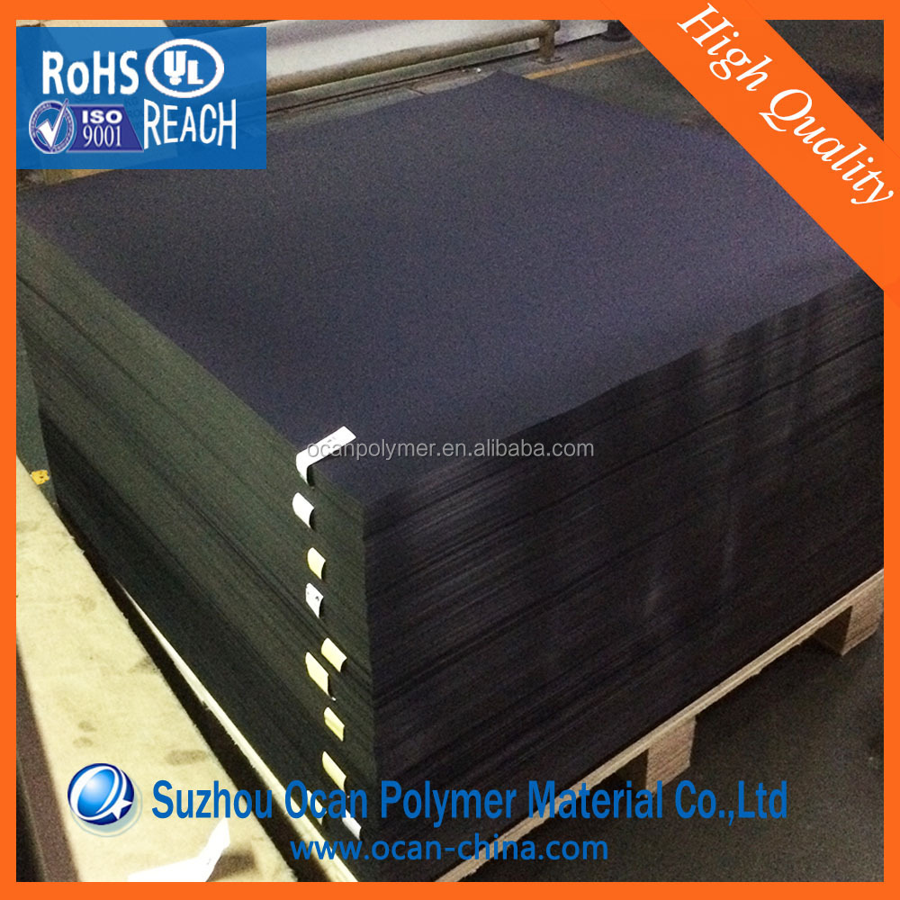 1mm Waterproof Matt Black Plastic PVC Sheet for Door Panel