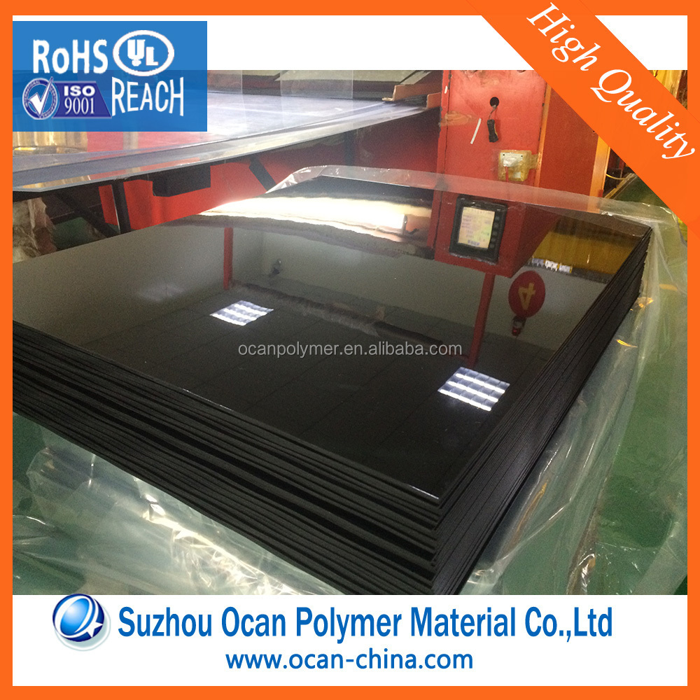 1mm Waterproof Matt Black Plastic PVC Sheet for Door Panel