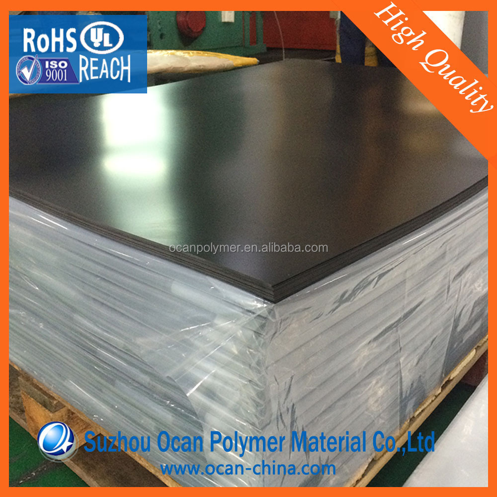 1mm Waterproof Matt Black Plastic PVC Sheet for Door Panel