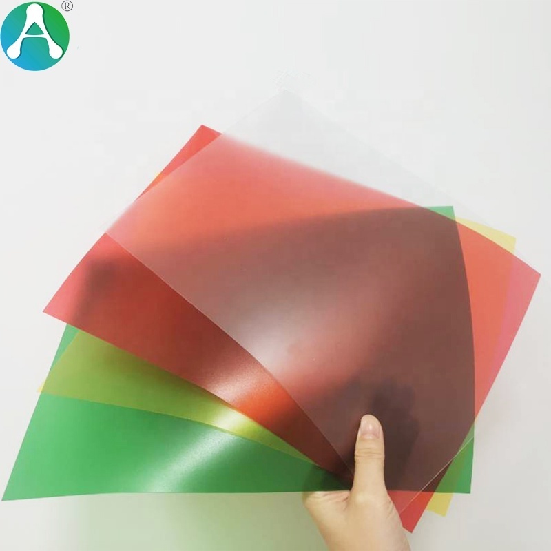 A4 Sheet Plastic cover color PVC Binding Cover Non-stick Transparent PVC Book Covers