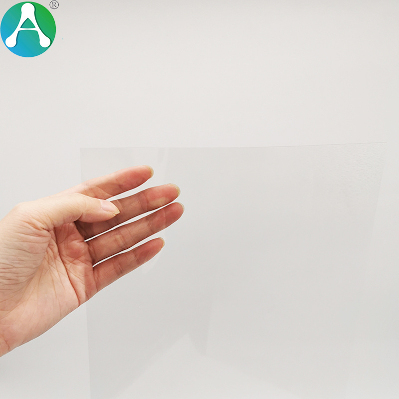 Printable 200 micron transparent plastic pet sheet for folding boxes