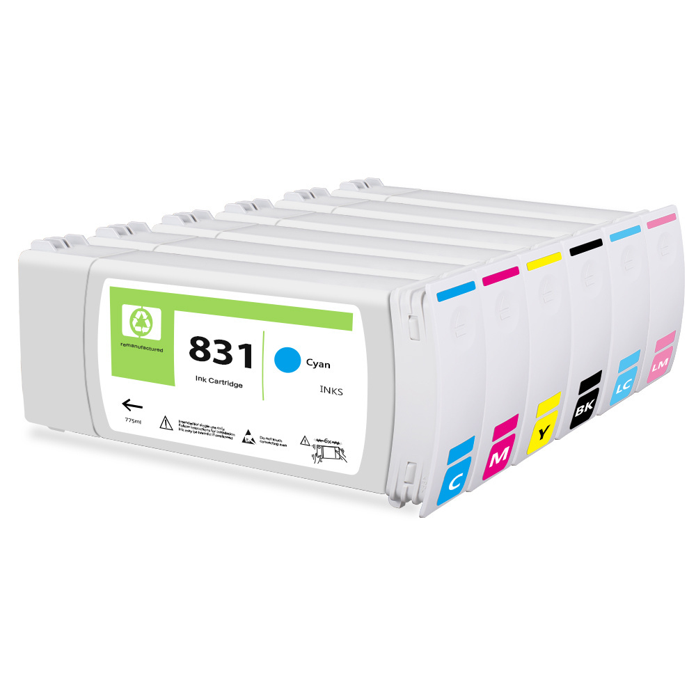 Ocbestjet 775ML Remanufactured Ink Cartridge 831 Latex Ink For HP Latex 310/330/360/365 Printer