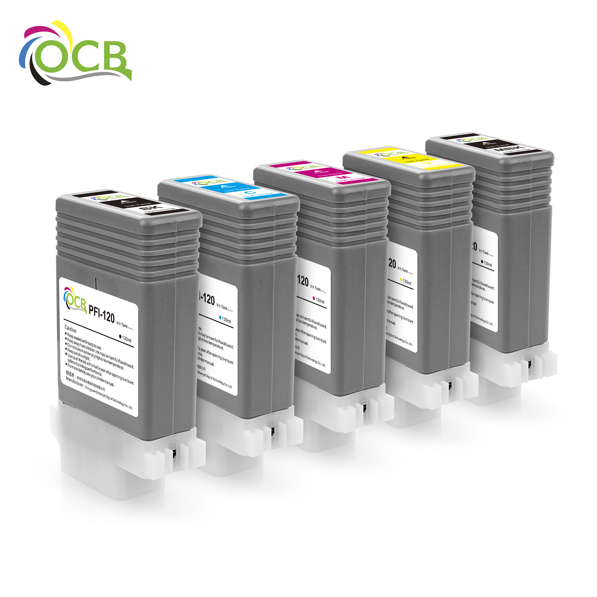 Ocbestjet PFI120 PFI 120 Compatible Ink Cartridge For Canon TM300 TM200 TM300 TM-200 205 300 305 Printer