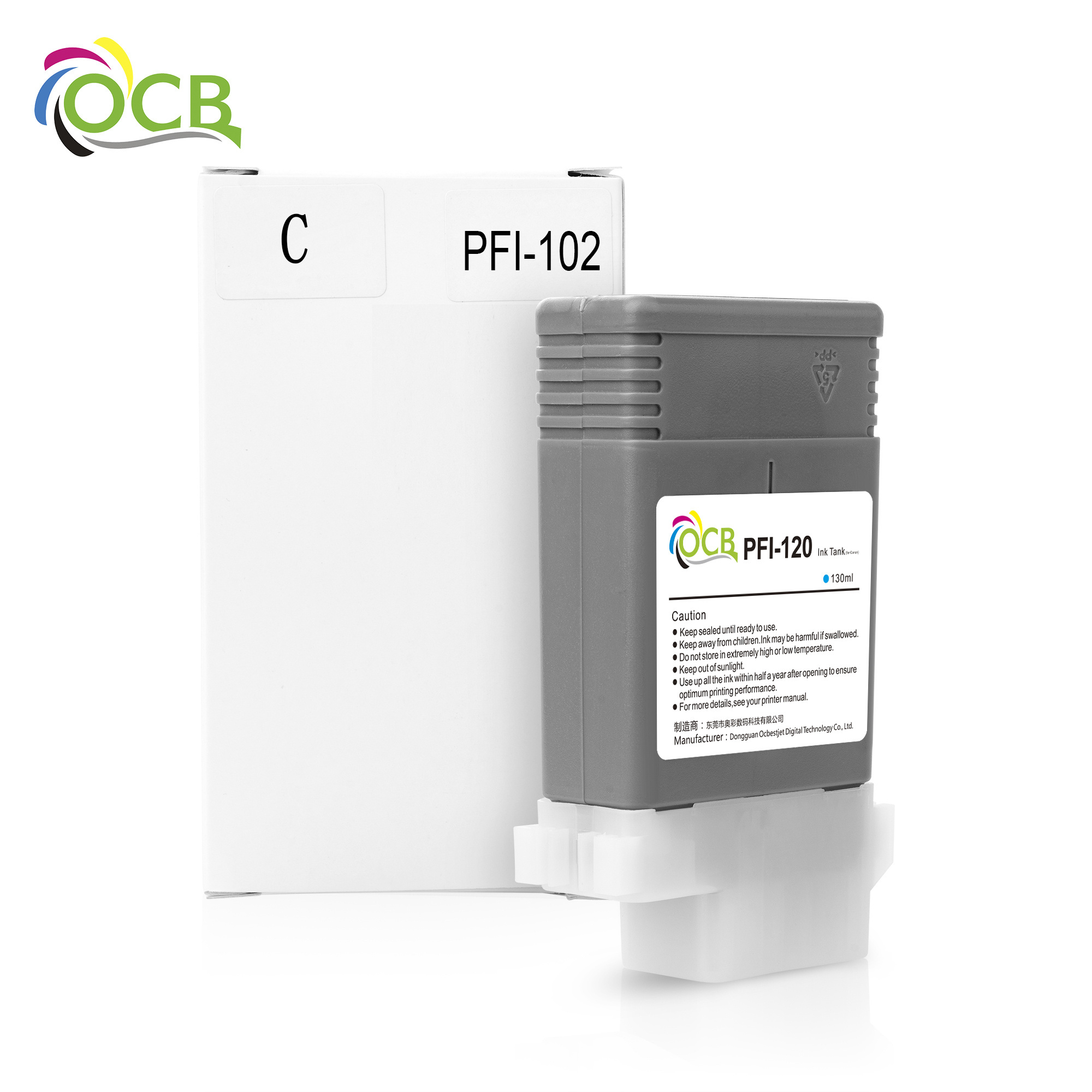 Ocbestjet PFI120 PFI 120 Compatible Ink Cartridge For Canon TM300 TM200 TM300 TM-200 205 300 305 Printer