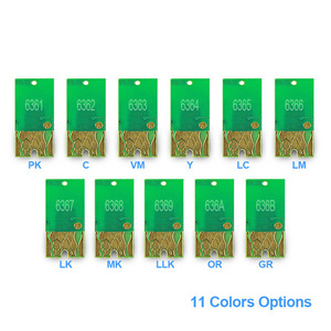 Ocbestjet T6361 - T6369 T636A T636B Reset Cartridge Chip Resetter For Epson Stylus Pro 9900 7890 9890 7900 WT7900 9900