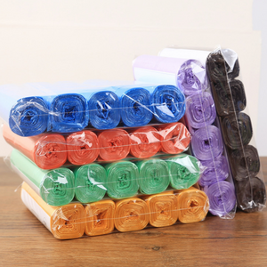 100pcs Portable Household Garbage Bag Thickened  Kitchen Garbage Bag Color Disposable Garbage Bags