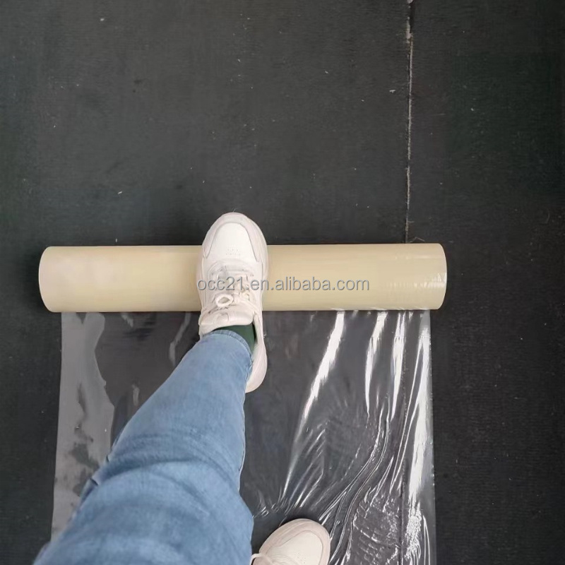 carpet protective film  PE tape protector for carpet Reverse-wound  high adhesive