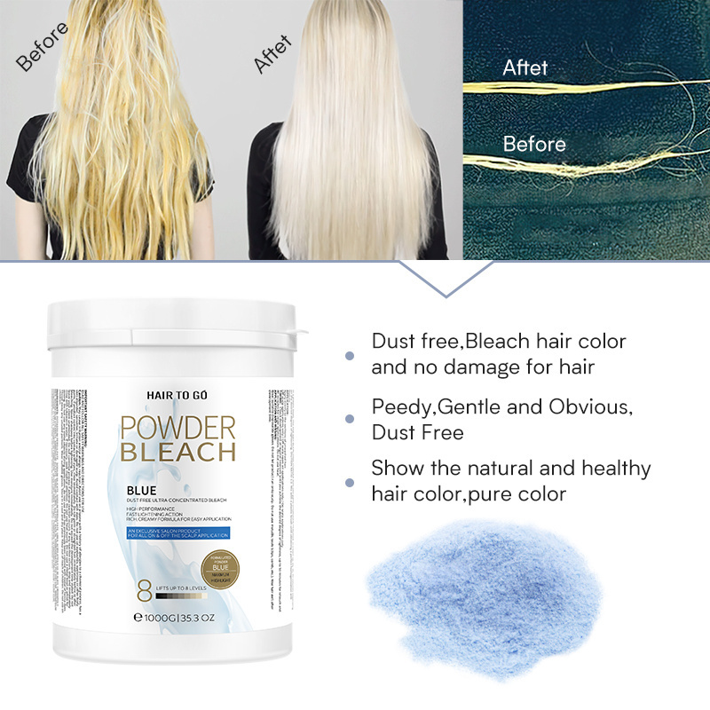 Professional Salon Products Nourishes Repair Damaged Fading Cream Color Dye Private Label Hair Bleaching Powder