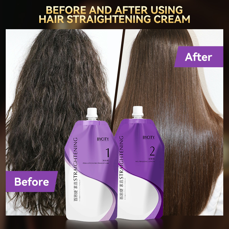 Professional Salon Low Ammonia Multi Digital Permanent Shiny Straightening Cream Hair Perm Lotion