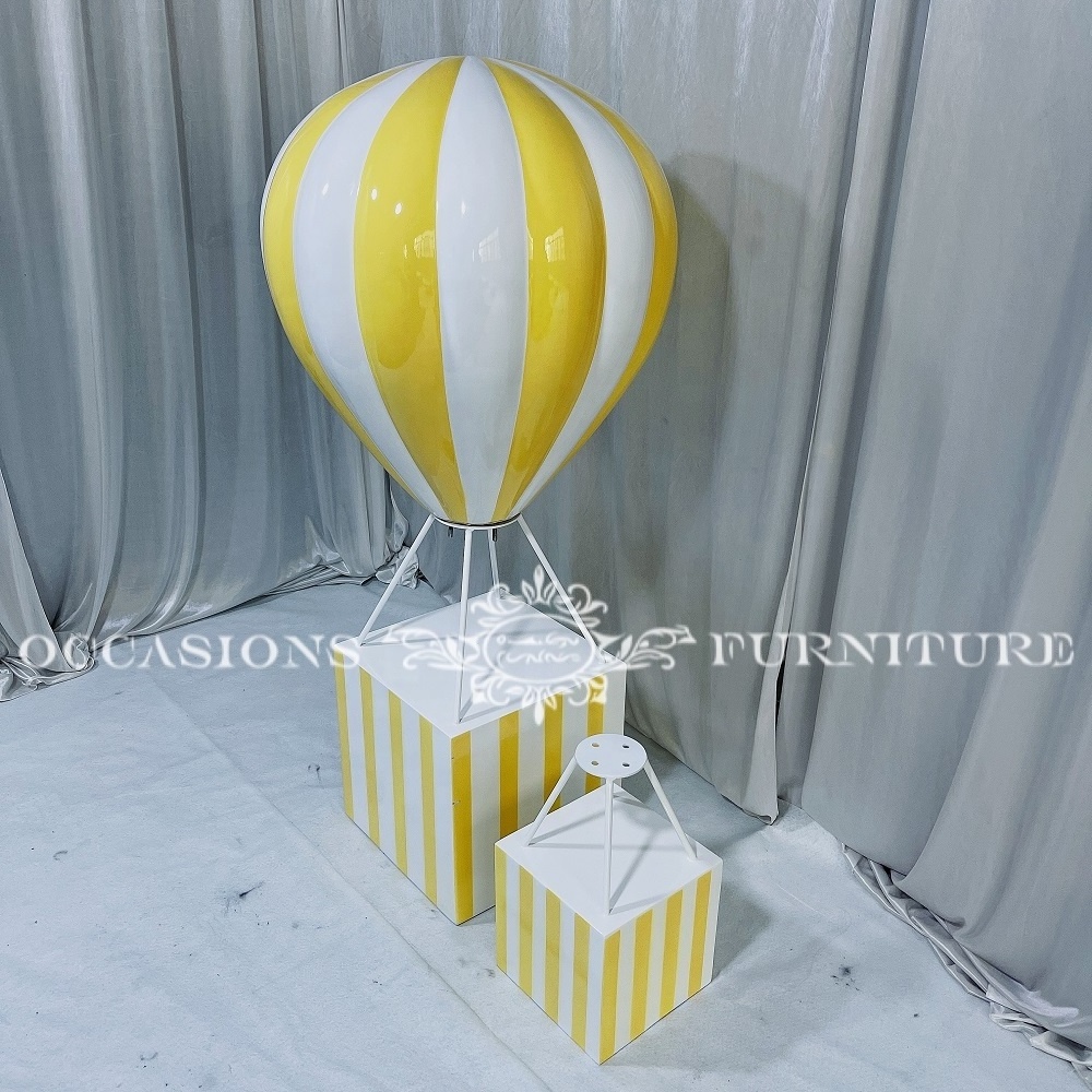 Yellow Hot Air Balloon BABY Shower Events Decorations Baby Shower Birthday Events Props Decor