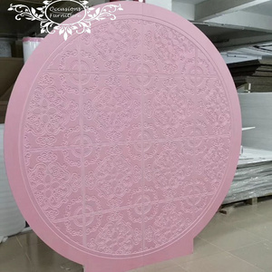 Pink wall panel 3d board Round Wall for Wedding and Events Party Rentals wedding backdrop