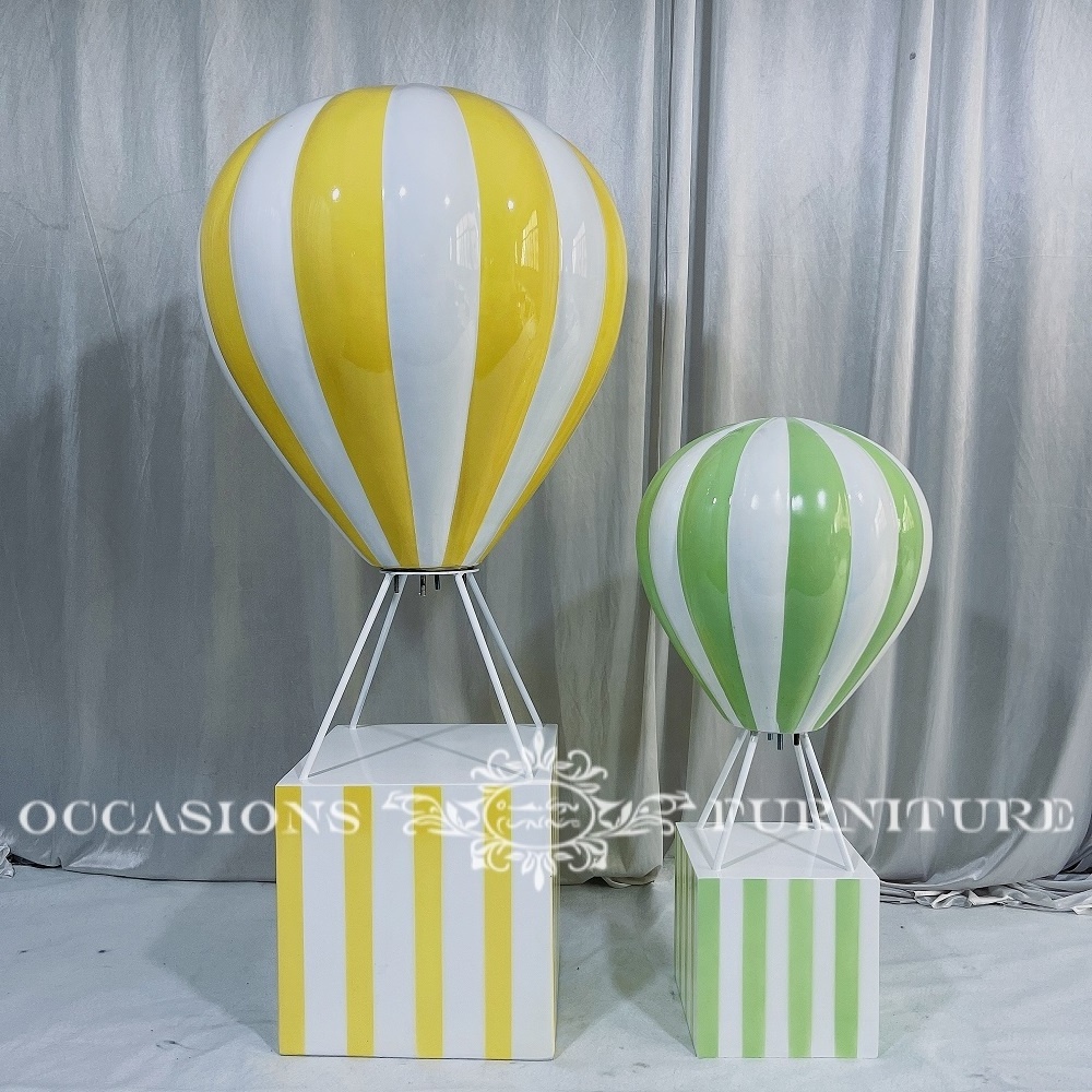 Yellow Hot Air Balloon BABY Shower Events Decorations Baby Shower Birthday Events Props Decor