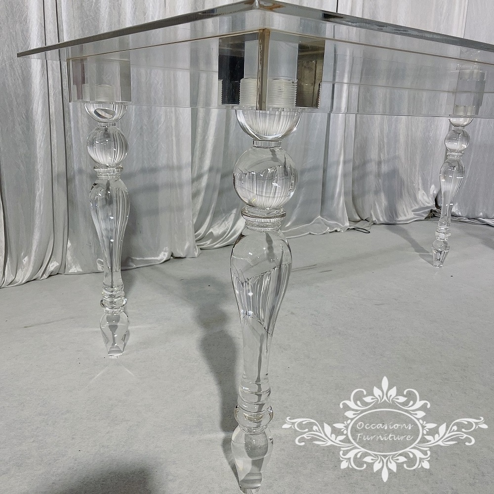 Bride and Groom Wedding Acrylic Tables