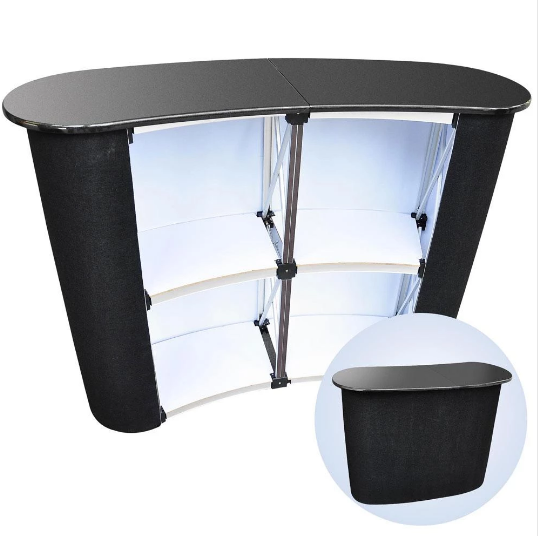 Pop up exhibition portable promotion table trade show booth counter display