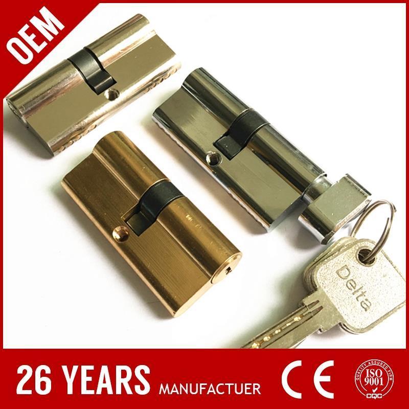 popular solild brass computer key iseo locks with ODM