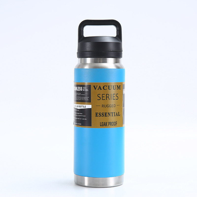 2023 New Hot sell Yetys tumbler chug lid water bottle large capacity 1L double wall stainless steel portable thermos