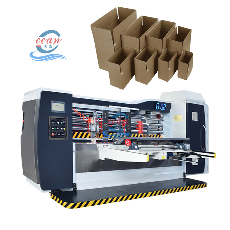 Corrugated Cardboard Carton Box Automatic High Speed Printing Die Cutting Slotting Machine