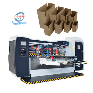 Corrugated Cardboard Carton Box Automatic High Speed Printing Die Cutting Slotting Machine