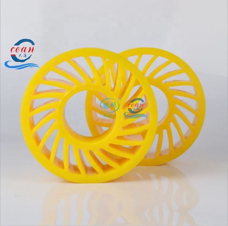 Discount price polyurethane sun wheels paper feed rollers PU non crush wheels