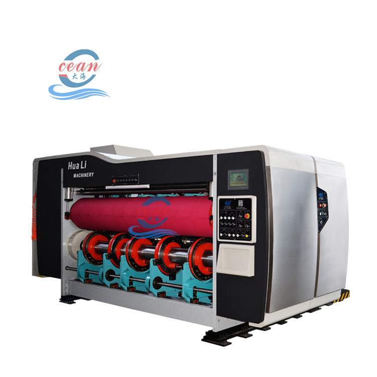 Corrugated Cardboard Carton Box Automatic High Speed Printing Die Cutting Slotting Machine