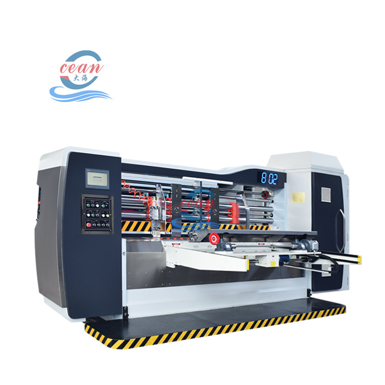 Corrugated Cardboard Carton Box Automatic High Speed Printing Die Cutting Slotting Machine