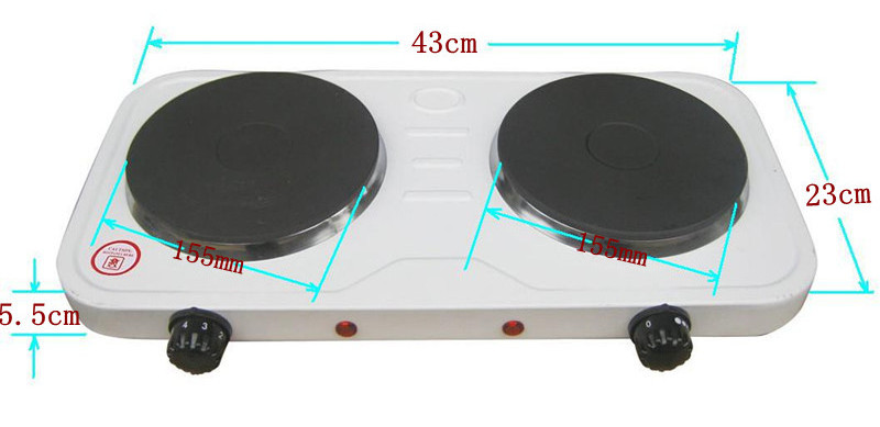 Electric  hot plate portable 2000W  electric stove two  burners  hot plate  electric hot plate