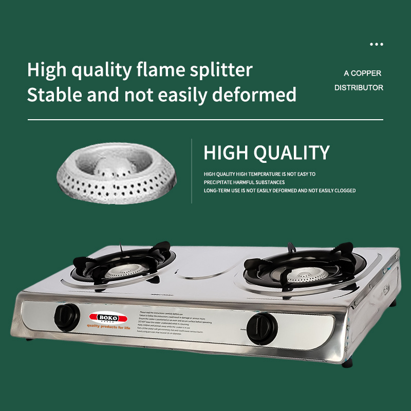 Trending products cooking appliances double cast iron burner gas stove custom or standard cooking pot manufacturer kitchen stove